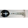 Black and Tan Spoon w/12" Chain